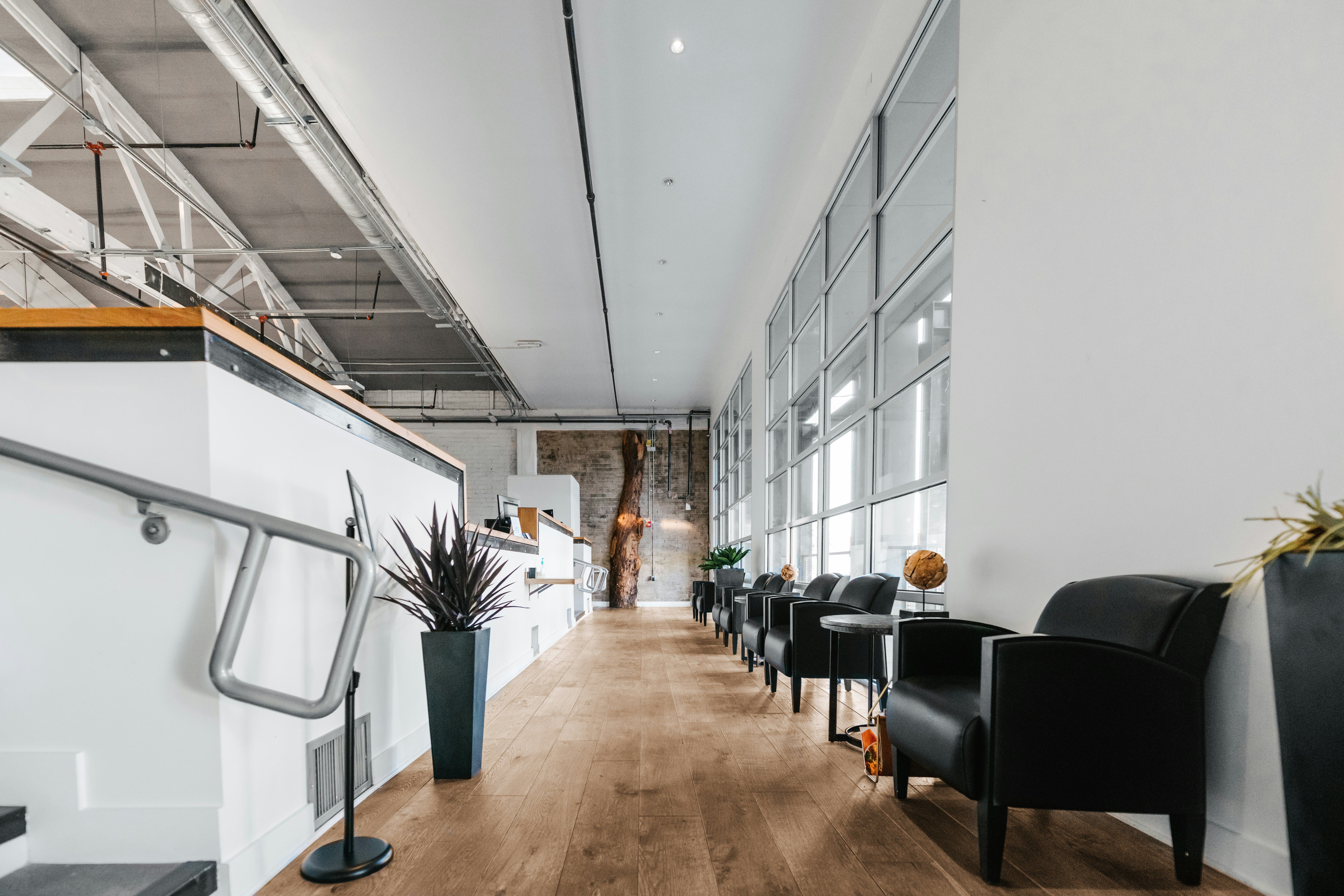 Interior of a commercial building