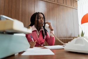Executive director's at a desk
