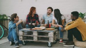 Young adults at a group home