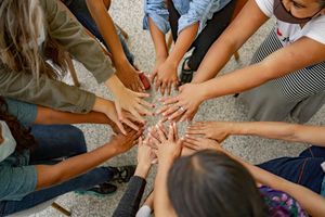 Nonprofit Leaders Hands in Circle