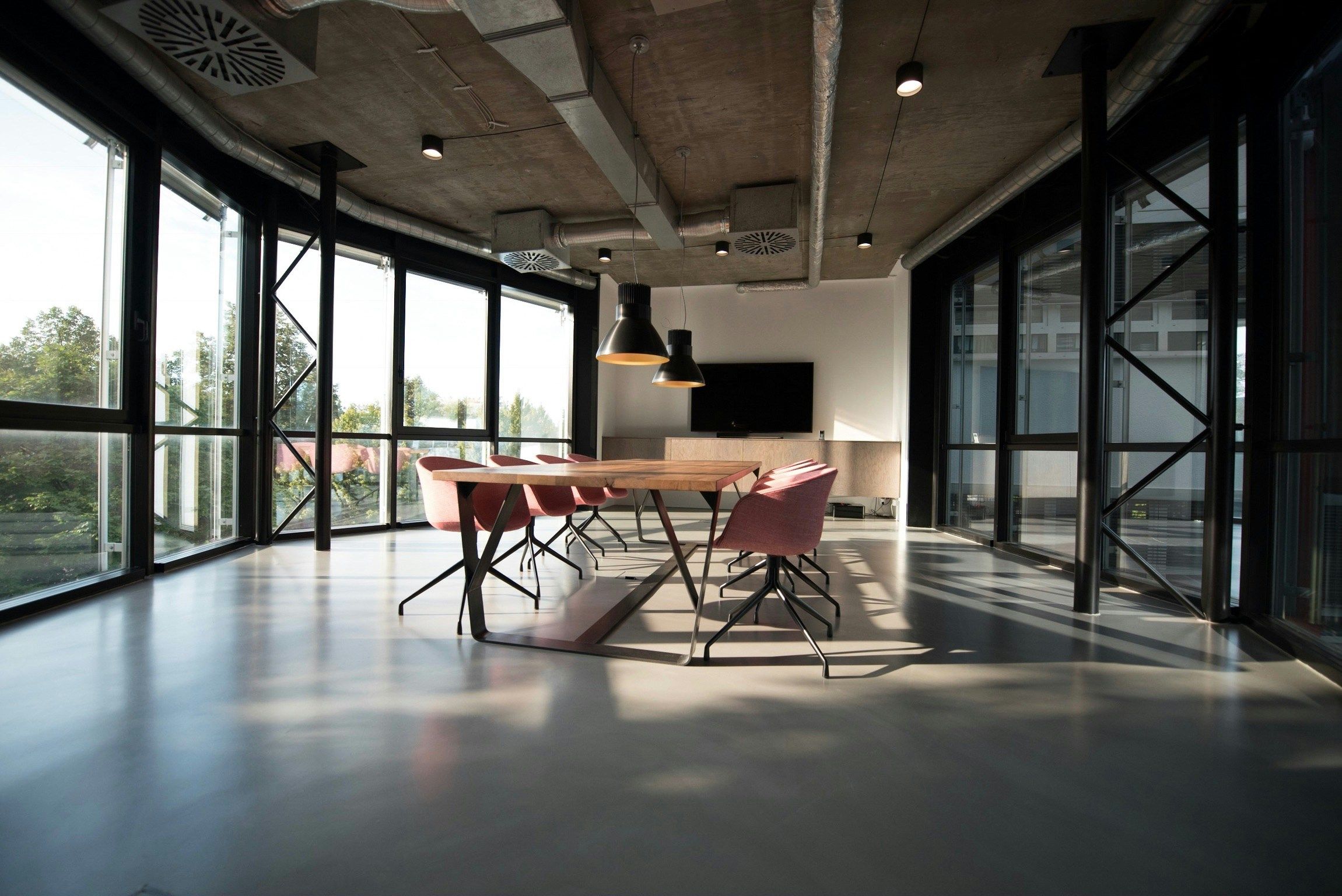Interior commercial building